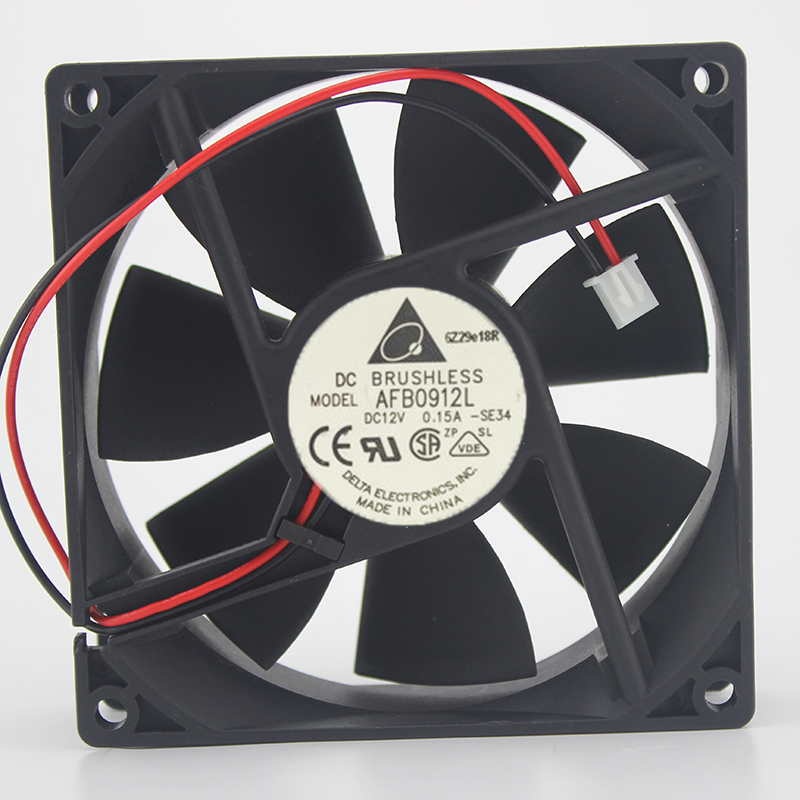 Original DELTA AFB0912L Cooling Fan 12V 0.15A 0.84W 2wires AFB0912L Fans